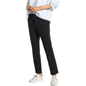 Vince. - Leather Side Strap Black Trouser Dress Ankle Pants Business Casual Sz 6